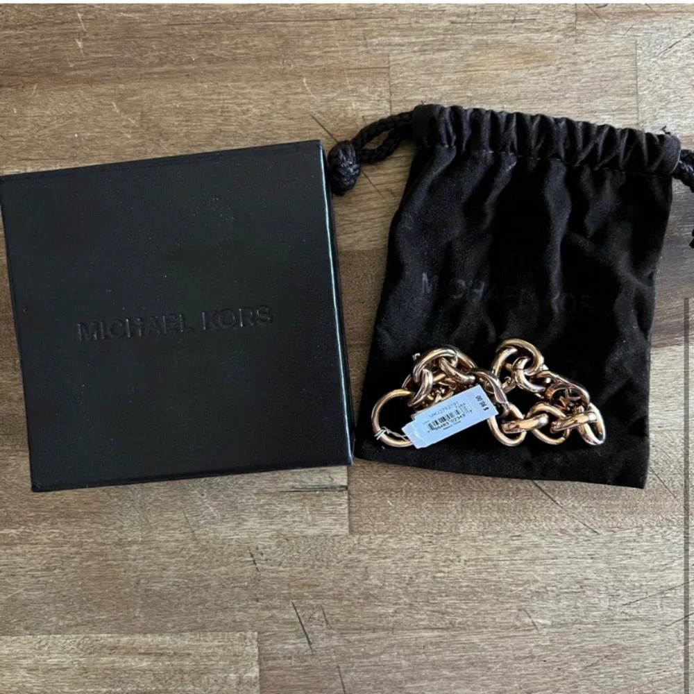 Michael Kors Rose Gold Toggle Chain Bracelet